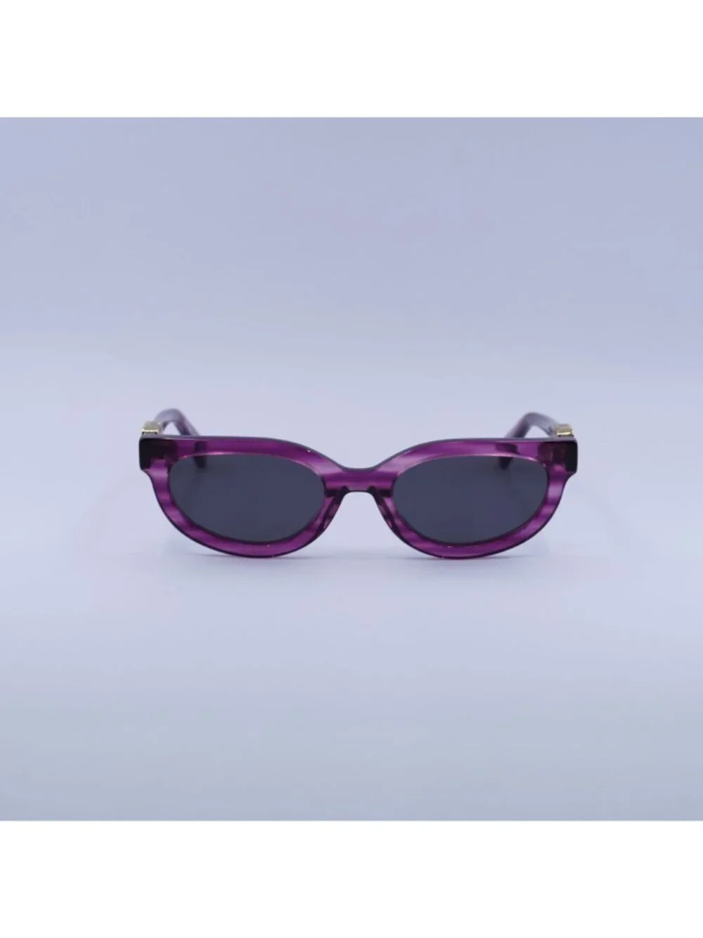 Off-White OERI13D SPARKS 3707 Sunglasses Purple Cat Eye Frame, Grey Lenses